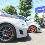 F*0様 アバルト用 ホイール es-02　THREEHUNDRED ノーマルフェンダーに8J THREEHUNDRED es-03 | ミスタータイヤマン三鷹店