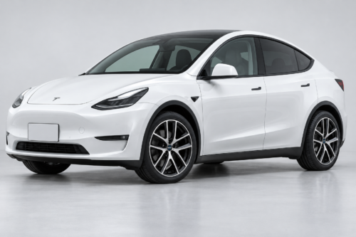 MODEL Y／MAK VOLTAGE FF／255/45-19の装着イメージ（生成・合成）